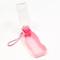 Автопоилка прогулочная с фигурной бутылочкой, 250 мл, розовая Автопоилка прогулочная с фигурной бутылочкой, 250 мл, розовая