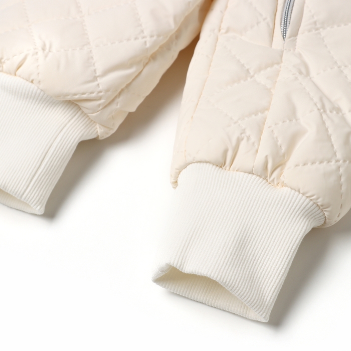 Комбинезон демисезонный Крошка Я, р.74-80, молочный