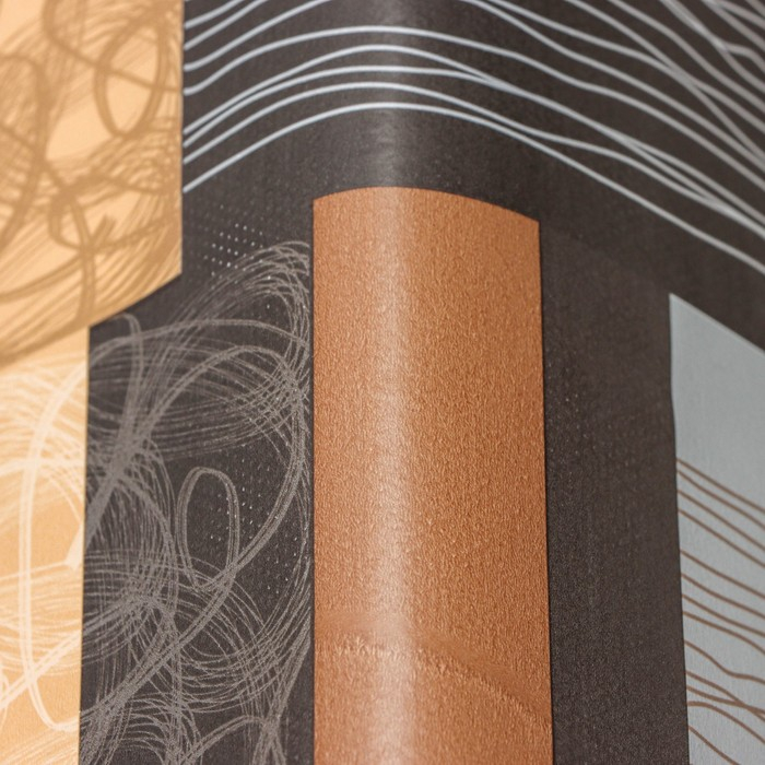 Клеёнка на стол на нетканой основе Доляна &laquo;Милт&raquo;, ширина 140 см, рулон 20 м, цвет коричневый