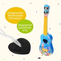 Игрушка музыкальная «Гитара. Волшебный мир», 4 струны, цвета МИКС Игрушка музыкальная «Гитара. Волшебный мир», 4 струны, цвета МИКС
