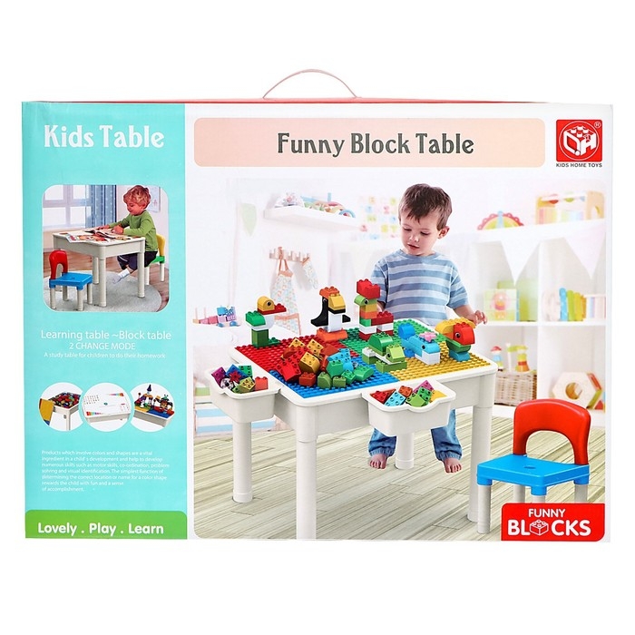 Игровой набор &laquo;Стол со стульчиком&raquo;, конструктор, 60 деталей