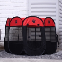 Вольер для животных, тентовый, 8 стенок, 90 х 55 см, красный Вольер для животных, тентовый, 8 стенок, 90 х 55 см, красный