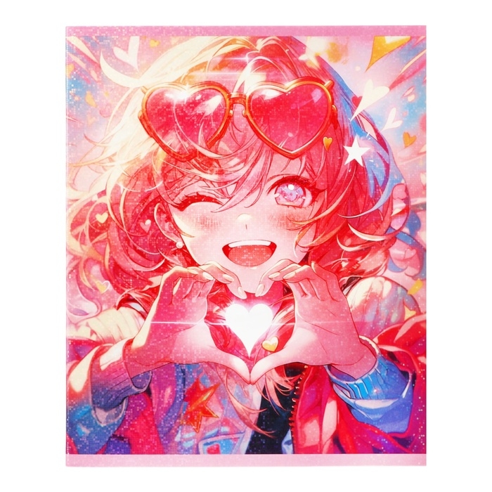 Комплект тетрадей из 5 штук 48 листов в клетку Calligrata TOP Комплект тетрадей из 5 штук 48 листов в клетку Calligrata TOP "В розовых очках", обложка мелованный картон, голографическая ламинация, блок офсет