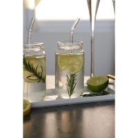 Стакан стеклянный с крышкой &laquo;Базис&raquo;, 400 мл