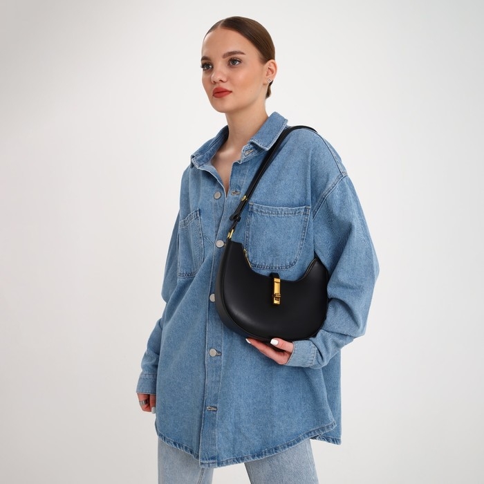 Сумка женская TEXTURA, маленький размер, цвет чёрный Сумка женская TEXTURA, маленький размер, цвет чёрный