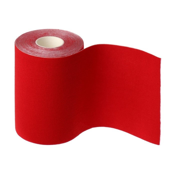 Кинезио - тейп, 10 см &times; 5 м, цвет красный