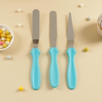 Набор лопаток кондитерских «Ночь», 23×8,5×2,5 см, 3 шт, цвет МИКС Набор лопаток кондитерских «Ночь», 23×8,5×2,5 см, 3 шт, цвет МИКС