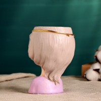 Кашпо "Мечтательница" сиреневое, 8х9х12см, 0,25л, d-5,5 см Кашпо "Мечтательница" сиреневое, 8х9х12см, 0,25л, d-5,5 см