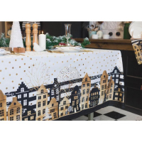 Скатерть &laquo;Этель: Золотой город&raquo; 180 &times; 147 см с ГМВО, 100 % хлопок, саржа, 190 г/м&sup2;