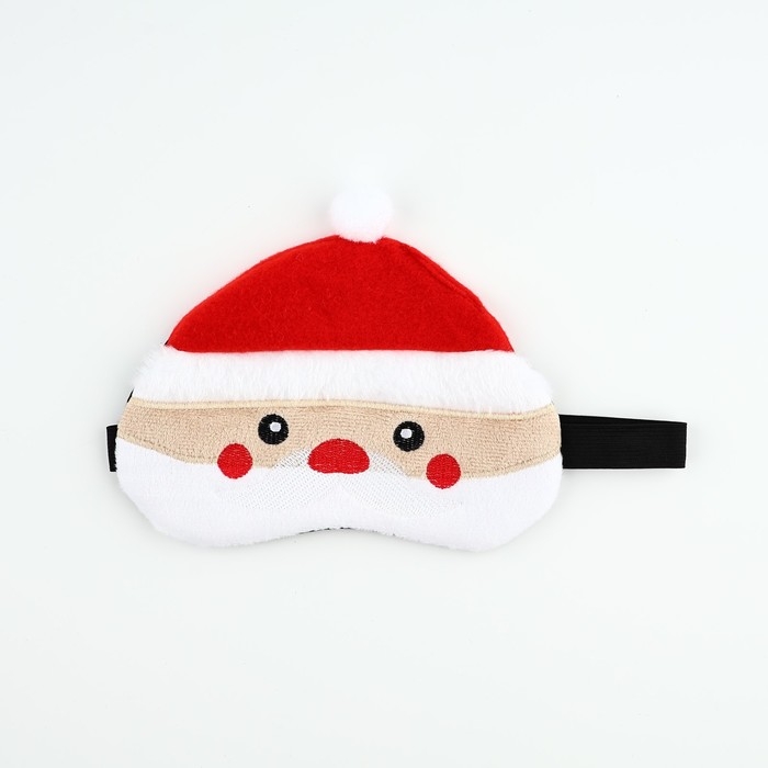 Новый год. Маска для сна формовая «Дед Мороз», 19 х 17 см Новый год. Маска для сна формовая «Дед Мороз», 19 х 17 см