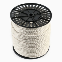 Канат хлопчатобумажный 10 мм (120 м) белый Канат хлопчатобумажный 10 мм (120 м) белый