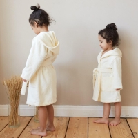 Халат махровый детский Экономь и Я, р. 30, цв.молочный, 100% хл 340 г/м2