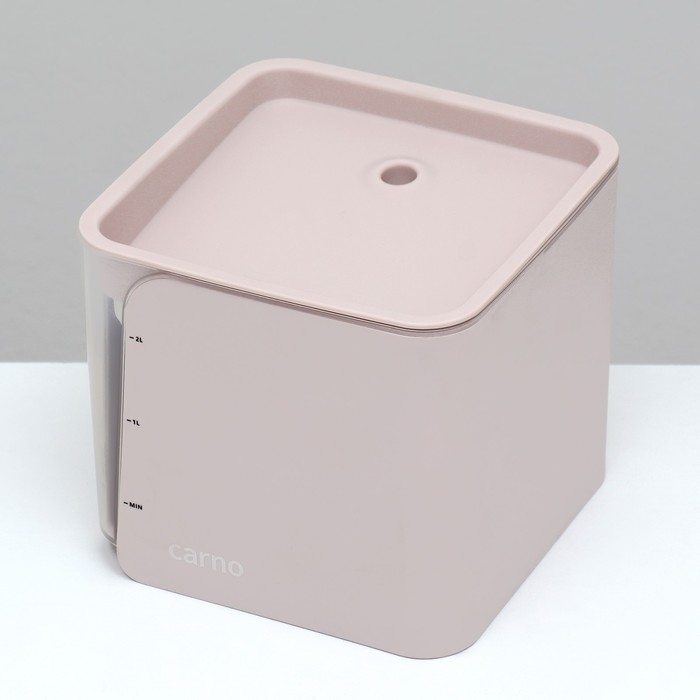 Фонтанчик для животных Carno, 2 л, с датчиком воды и фильтром, 18х16 см 2 л, розовый Фонтанчик для животных Carno, 2 л, с датчиком воды и фильтром, 18х16 см 2 л, розовый