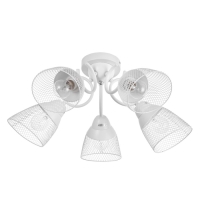 Люстра "Грэйс" 5х60Вт Е27 Белый 56х56х28см Люстра "Грэйс" 5х60Вт Е27 Белый 56х56х28см