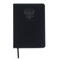 Ежедневник недатированный A5, 160 листов, deVENTE.Emblem, твёрдая обложка из искусственной кожи с поролоном, ляссе, блок 70 г/м2, чёрный Ежедневник недатированный A5, 160 листов, deVENTE.Emblem, твёрдая обложка из искусственной кожи с поролоном, ляссе, блок 70 г/м2, чёрный