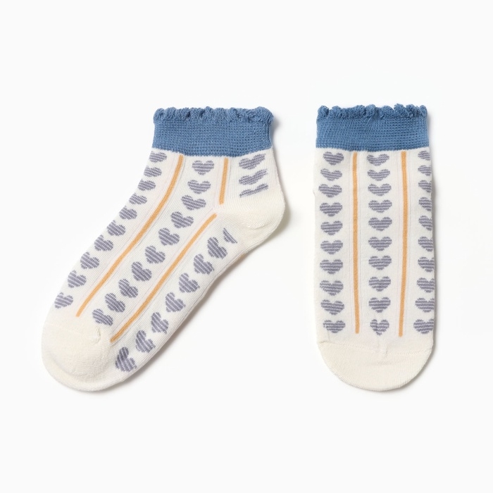 Носки детские Носки детские "Сердечки" MINAKU, цв.белый (8-12 лет)