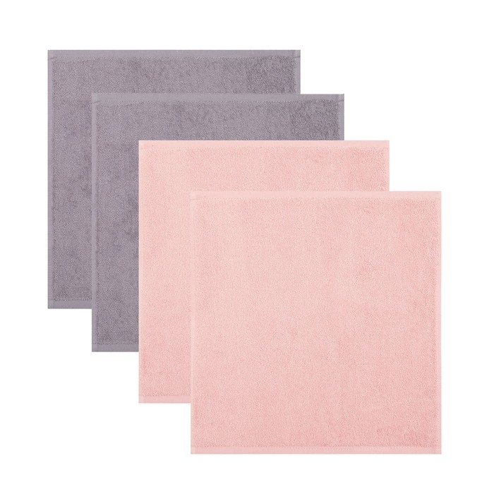 Набор махровых полотенец Этель Love 30х30 см-4шт, 100% хлопок 340 гр/м2 Набор махровых полотенец Этель Love 30х30 см-4шт, 100% хлопок 340 гр/м2