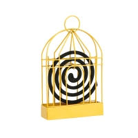 Подставка под спирали от комаров, для благовоний, металл, &laquo;Золотая клетка&raquo;