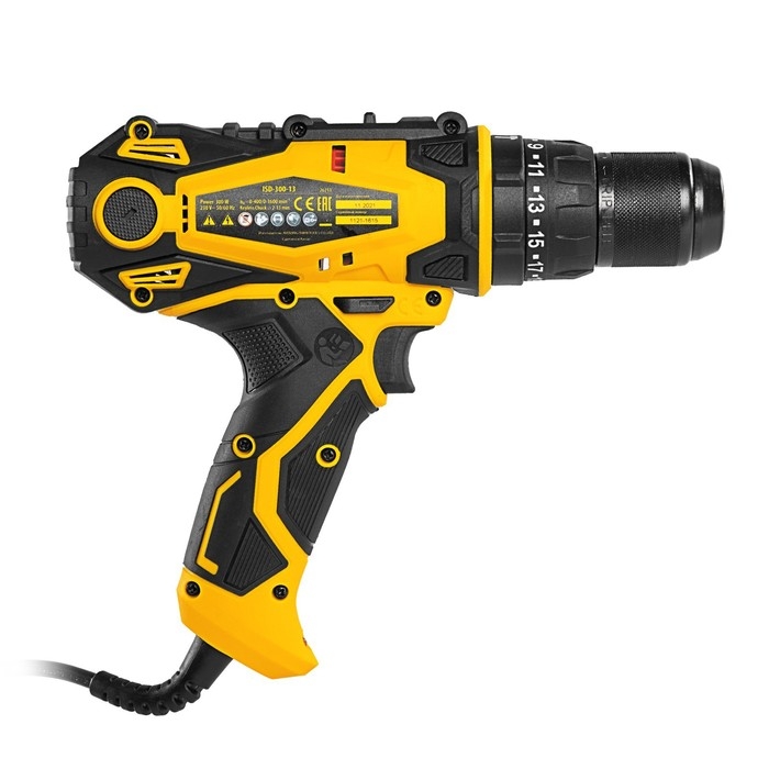 Дрель-шуруповерт сетевая ударная DENZEL ISD-300-13 26211, Li-Ion, 18 В, 400 - 1600 об/мин Дрель-шуруповерт сетевая ударная DENZEL ISD-300-13 26211, Li-Ion, 18 В, 400 - 1600 об/мин