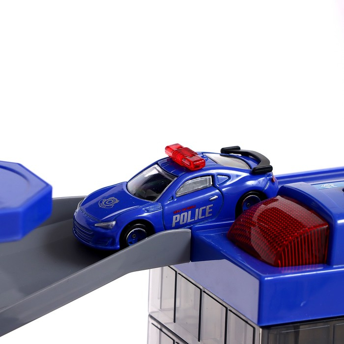 Парковка &laquo;Полицейский участок&raquo;, с 2 машинками, свет и звук