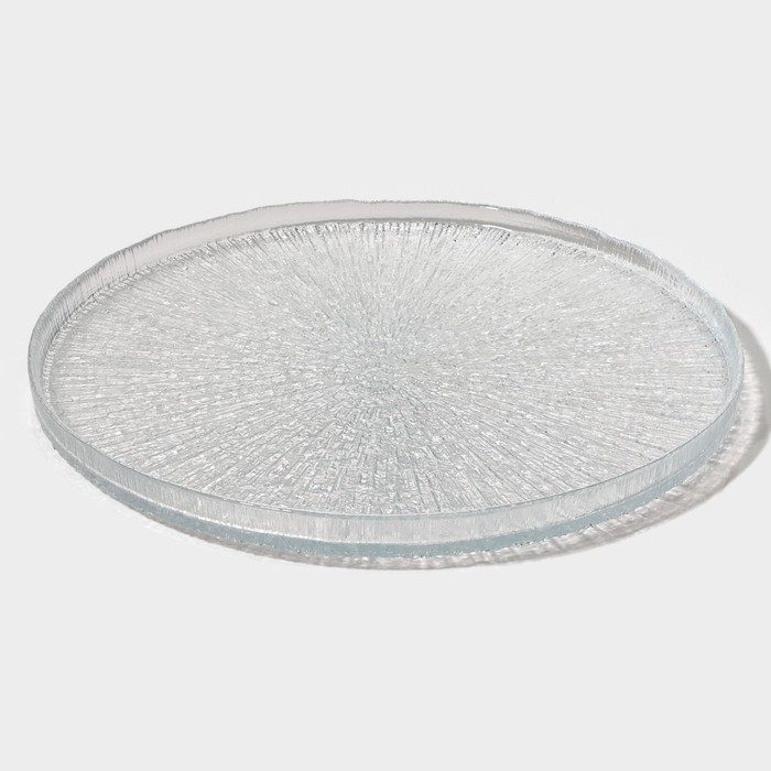 Тарелка стеклянная с бортиком &laquo;Нуук&raquo;, d=28 см