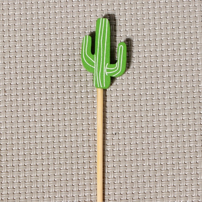Шпажки Доляна &laquo;Гладкий кактус&raquo;, 12 см, набор 25 шт