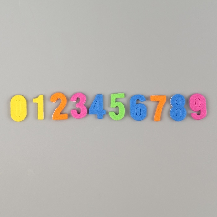Набор фигурок из EVA на клеевой основе Набор фигурок из EVA на клеевой основе "Цифры", 13 гр МИКС