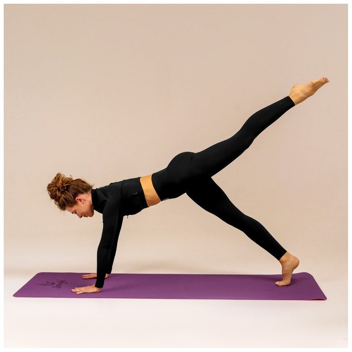 Коврик для йоги Sangh, 183&times;61&times;0,6 см, цвет фиолетовый