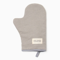 Набор кух. Доляна "Душевная кухня" цв.серый варежка-прихватка20х28см, прихватка17х17см