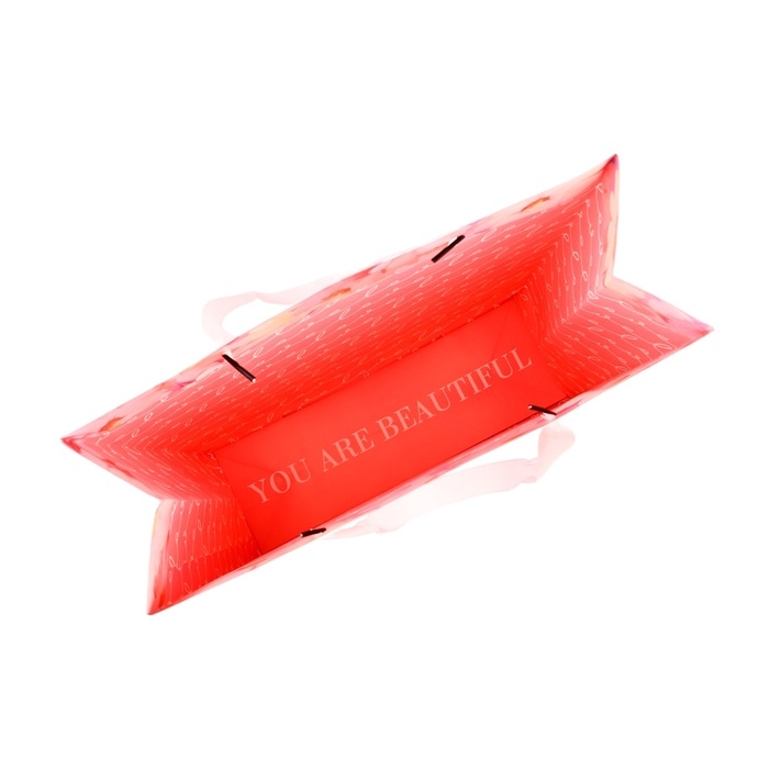 Пакет ламинированный двухсторонний &laquo;Цветы&raquo;, с тишью и открыткой, L, 40 &times; 31 &times; 11,5