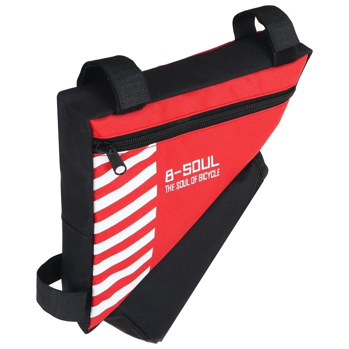 Велосумка подрамная с отсеком для бутылки, цвет красный Велосумка подрамная с отсеком для бутылки, цвет красный