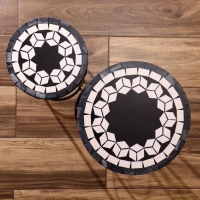 Подставка для цветов "Старс" (набор 2 шт), диаметр 25 и 20 см Подставка для цветов "Старс" (набор 2 шт), диаметр 25 и 20 см