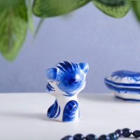 Сувенир &laquo;Кот Гав&raquo;, 6 см, гжель