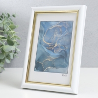 Фоторамка пластик "Гамма" 10х15 см, белый Фоторамка пластик "Гамма" 10х15 см, белый