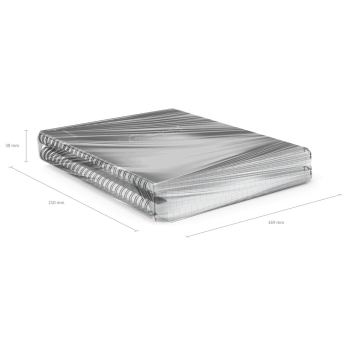 Тетрадь на спирали, 80 листов в клетку, ErichKrause Classic Words, пластиковая обложка, блок офсет 100% белизна, чёрная Тетрадь на спирали, 80 листов в клетку, ErichKrause Classic Words, пластиковая обложка, блок офсет 100% белизна, чёрная