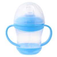 Поильник- непроливайка, антиколиковый, с силиконовым носиком, с ручками, МИКС Поильник- непроливайка, антиколиковый, с силиконовым носиком, с ручками, МИКС