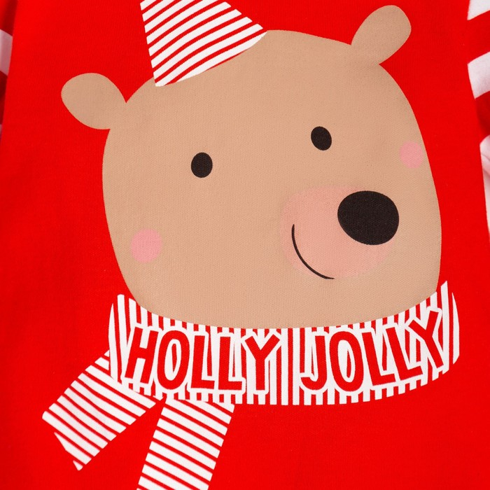 Комбинезон Крошка Я Комбинезон Крошка Я "Мишка", рост 86-92 см, красный