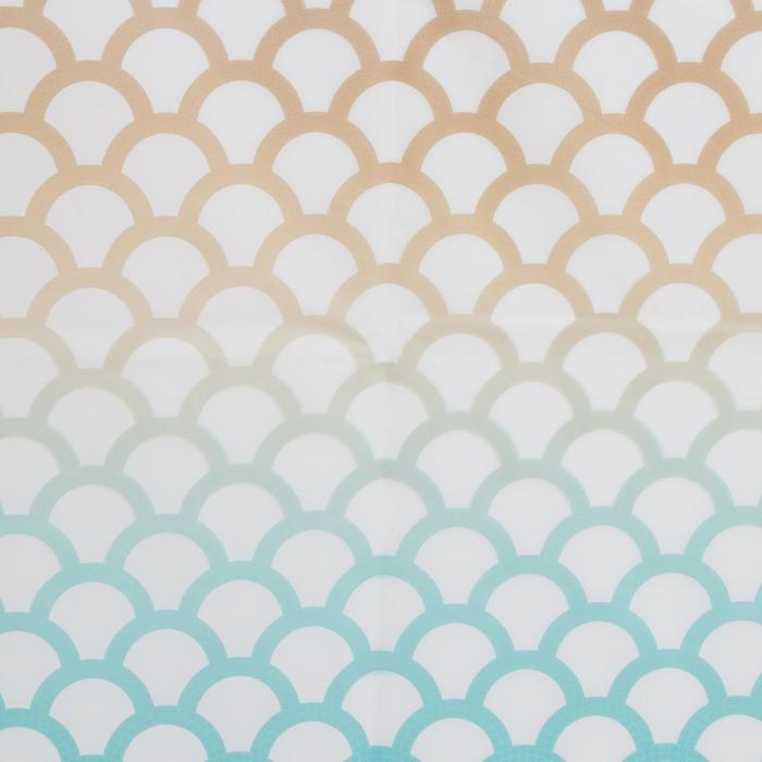 Штора для ванны Доляна &laquo;Чешуя&raquo;, 180&times;180 см, EVA