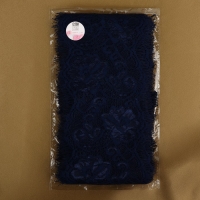 Кружево реснички, 120 мм &times; 9 &plusmn; 0,5 м, в бобине 3 шт по 3 м, цвет синий