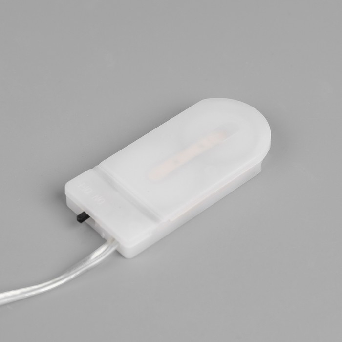 Гирлянда «Нить» 1.5 м роса с насадками «Заснеженные шишки», IP20, серебристая нить, 30 LED, батарейки CR2032х2 (в комплекте), свечение тёплое белое Гирлянда «Нить» 1.5 м роса с насадками «Заснеженные шишки», IP20, серебристая нить, 30 LED, батарейки CR2032х2 (в комплекте), свечение тёплое белое