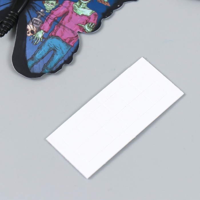 Магнит пластик Магнит пластик "Бабочки. Хэллоуин" набор 12 шт МИКС 10 см