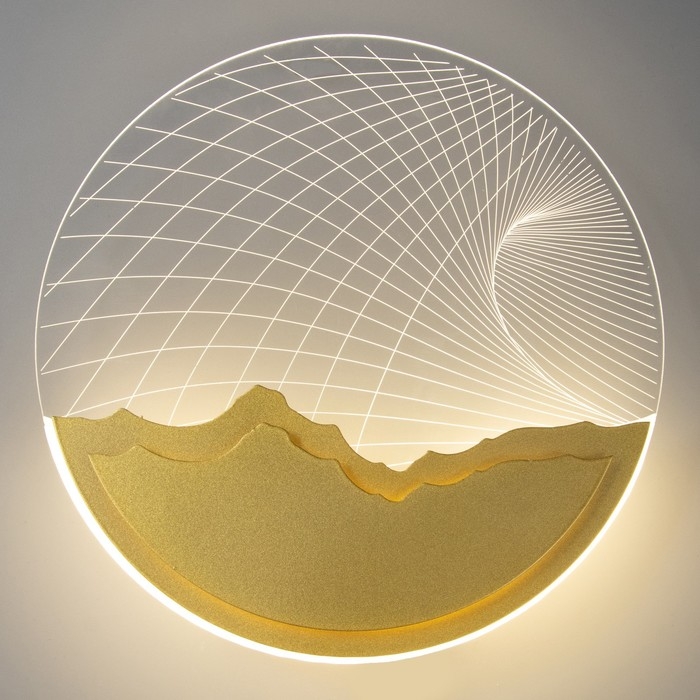 Бра Бра "Планета" LED 20Вт 4000К золото 24х24х4 см