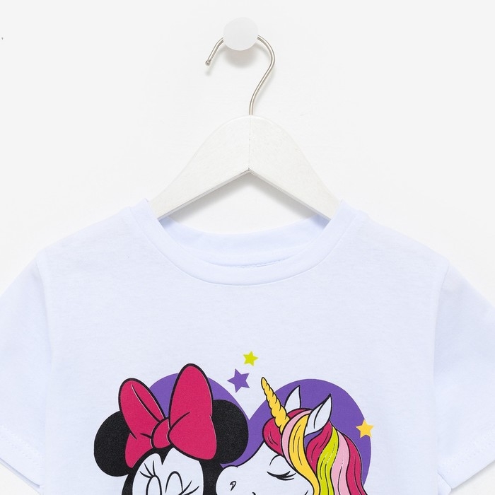 Комплект для девочки (футболка, брюки) «Единорог», Минни Маус, рост 122-128 (34) Комплект для девочки (футболка, брюки) «Единорог», Минни Маус, рост 122-128 (34)