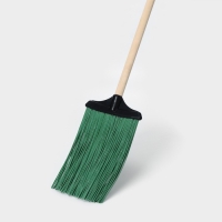 Метла полипропиленовая &laquo;Плоская&raquo;, с черенком, цвет МИКС
