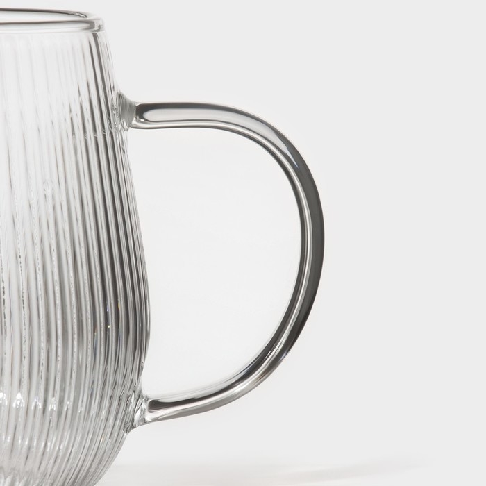 Кружка стеклянная Magistro «Грани», 380 мл, 9×12,5 см Кружка стеклянная Magistro «Грани», 380 мл, 9×12,5 см