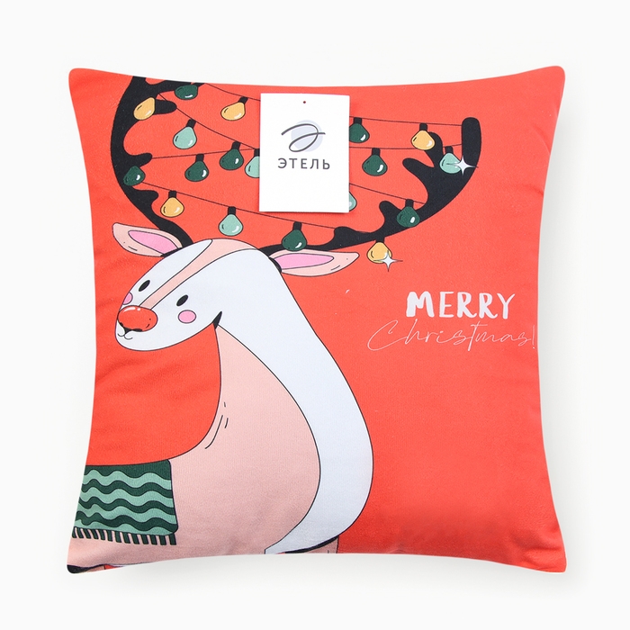 Новый год. Чехол на подушку Этель Новый год. Чехол на подушку Этель "Гирлянда" 40х40см,100% п/э