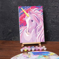 Картина по номерам на холсте с подрамником «Единорог» 20х30 см Картина по номерам на холсте с подрамником «Единорог» 20х30 см