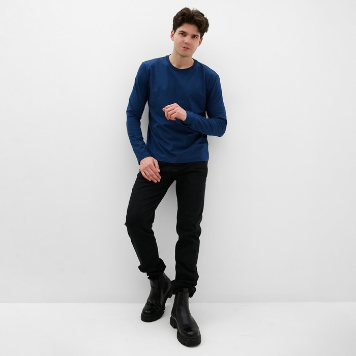 Лонгслив мужской MIST Men's casual размер 52, синий