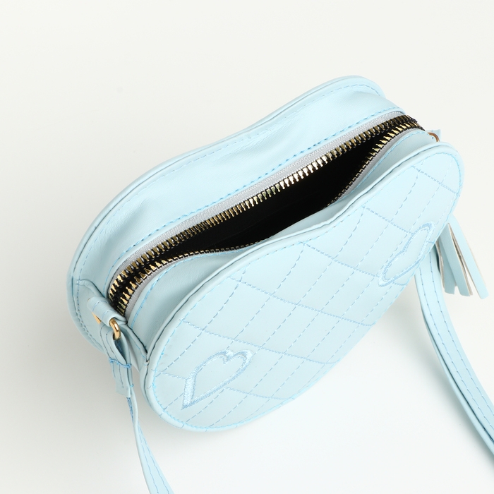 Сумка детская для девочки на молнии &laquo;Выбражулька&raquo;, цвет голубой