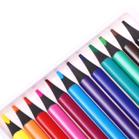 Карандаши 12 цветов BrunoVisconti РИСУЙ и СТИРАЙ, пластиковые с ластиком и точилкой, МИКС Карандаши 12 цветов BrunoVisconti РИСУЙ и СТИРАЙ, пластиковые с ластиком и точилкой, МИКС